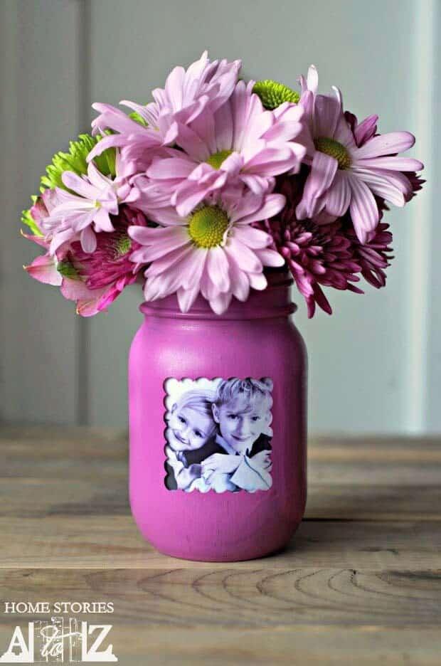 Mason Jar Picture Frame