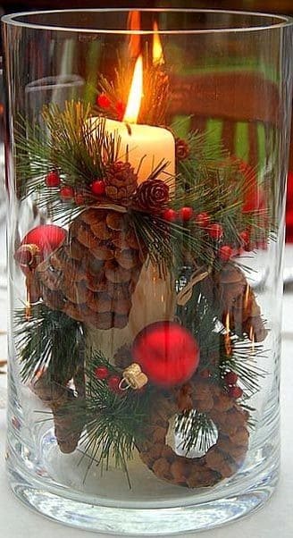 Burning Bright Christmas Table Centerpiece