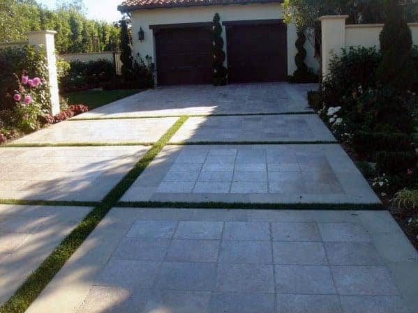 Frame Pavers with Turf