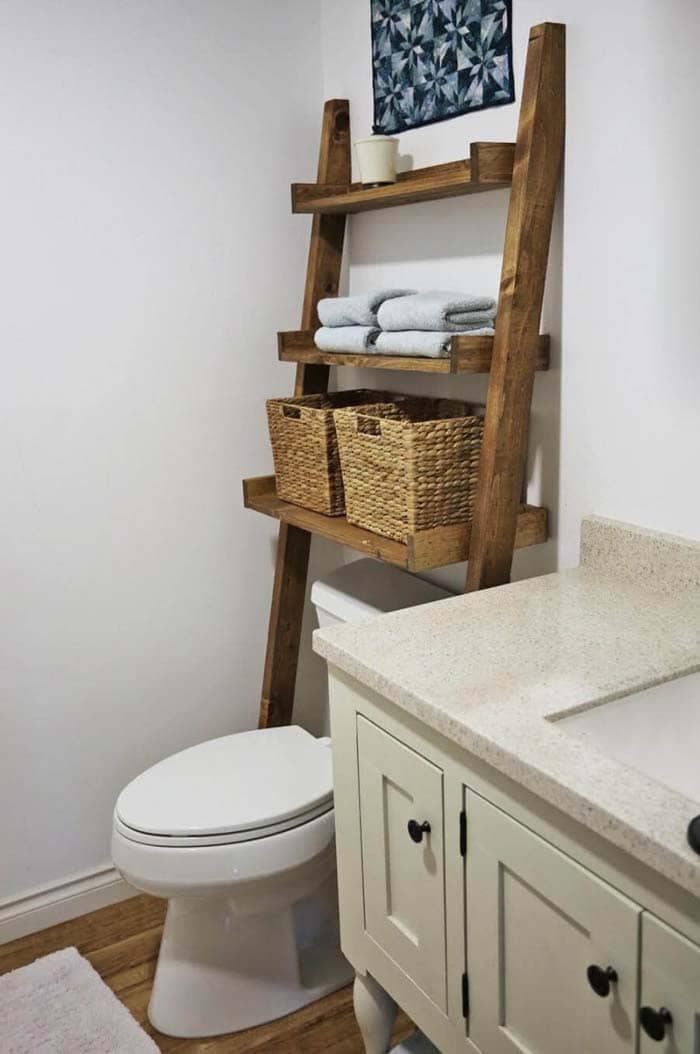 Add Ladder Organization Over The Toilet