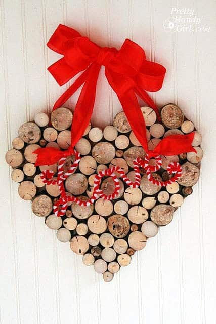 Assemble a Decorative Heart Hanger with Sticks