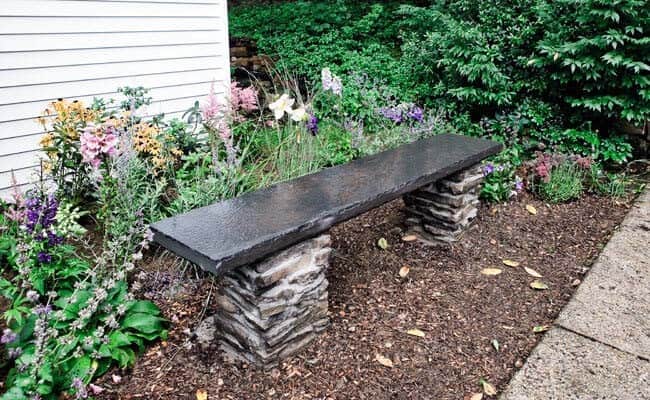 Make a Garden Bench using Stone and Slate