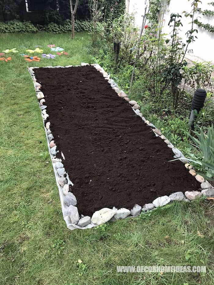 Option 2: Preparing the Ground for a Painted Rock Flower Garden on Dirt, Mulch, or Pebbles