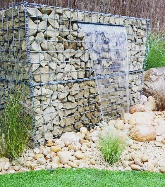 Bring Tranquility with a Gabion Water Feature