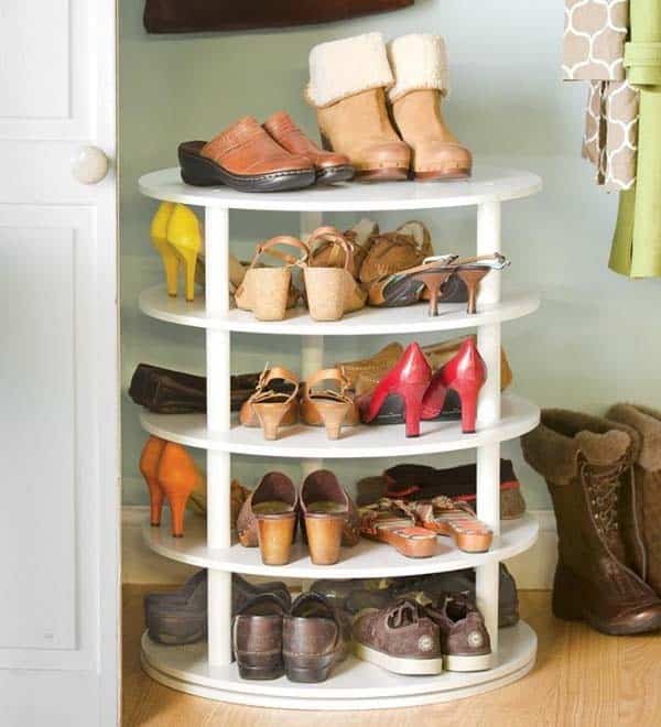 Get Unmatched Aesthetic with a Circular Shoe Rack