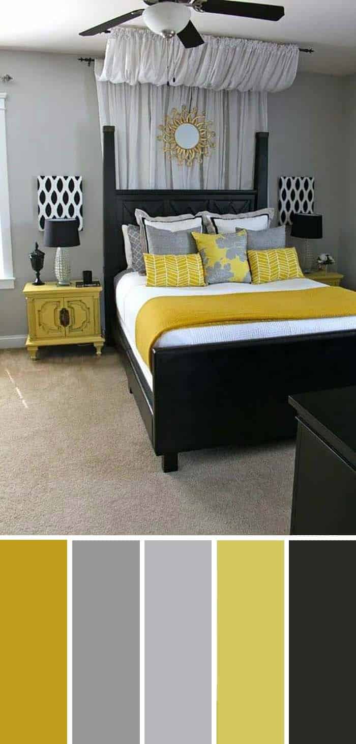 Gray, Yellow and Black