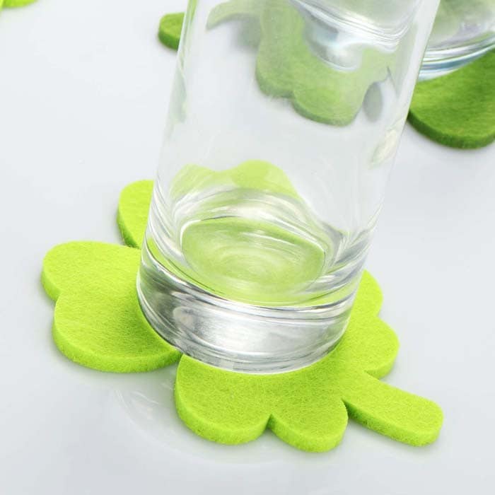 Use Shamrock-Shaped Coasters on St. Patrick’s Day