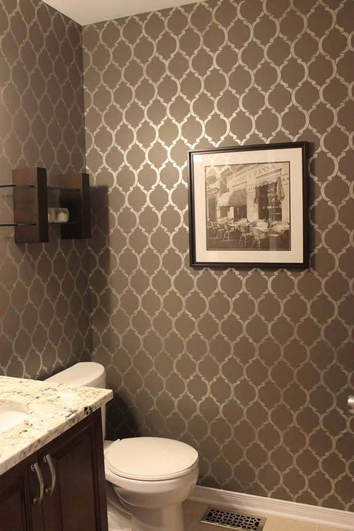 Patterned Wallpaper For An Inexpensive Makeover