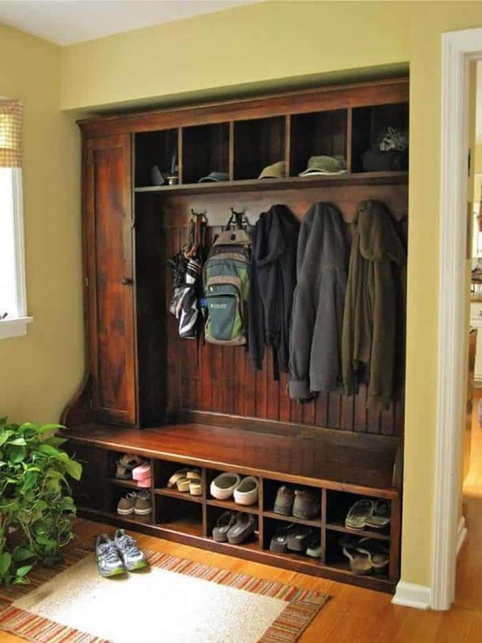 Create a Wood-Accented Mudroom with a Built-In Bench