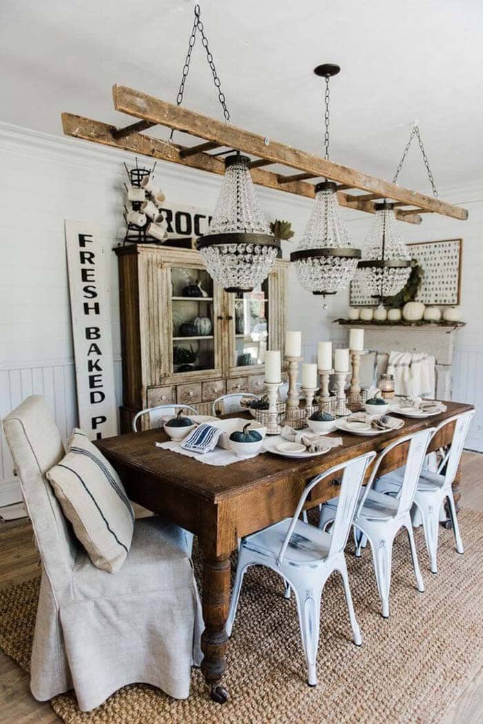 Rustic Meets Elegant Statement Chandelier