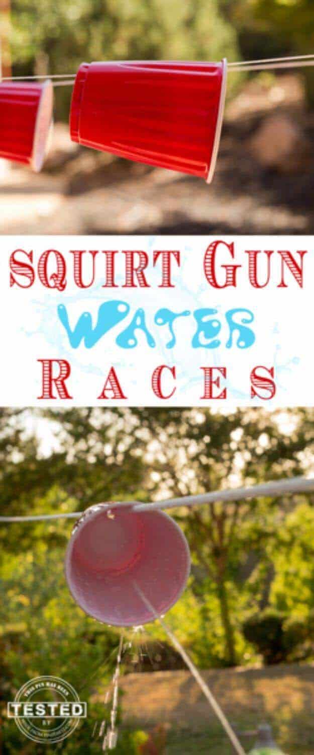 Challenging Squirt Gun Race