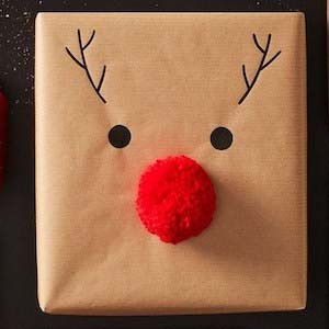 Make a Festive Reindeer Head from Brown Paper