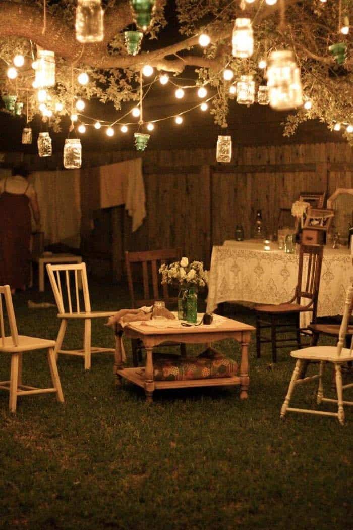 Add Vintage Charm to Your Garden with Mason Jars Lights