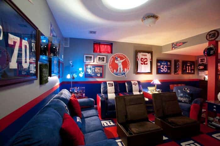 Die Hard Sports Fan Cave