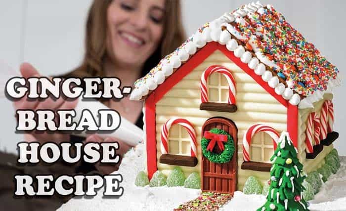 Utilize White Chocolate for a Classic Gingerbread House