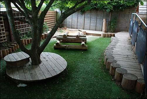 A Bench On A Tree Platform