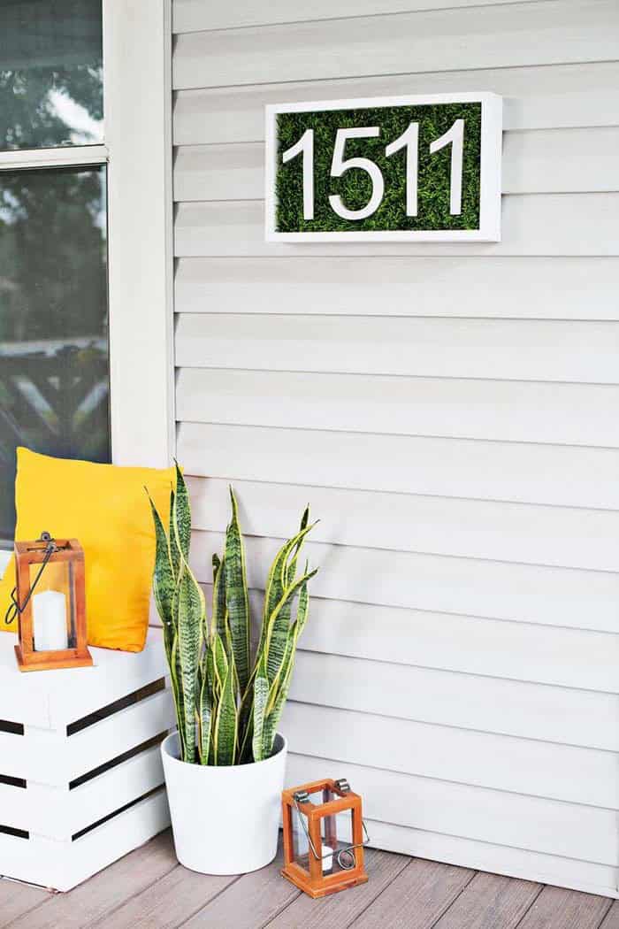 Modern House Numbers DIY