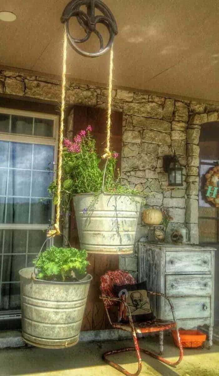 Make Vintage-Inspired Hanging Planters for Your Front Porch