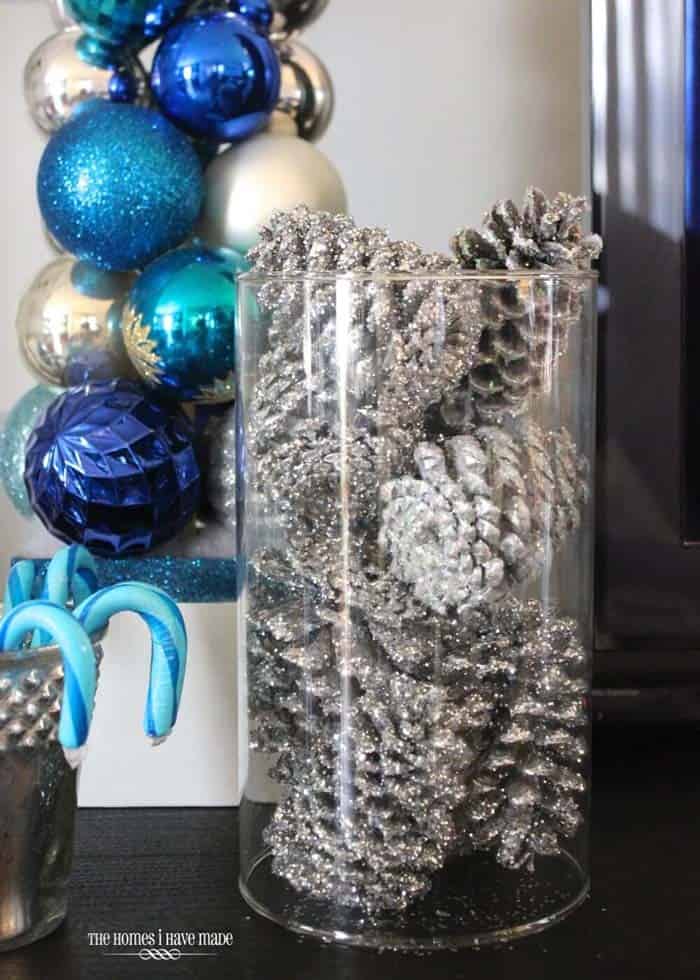 Give Your home that Special Sparkle with a Pine Cone Jar