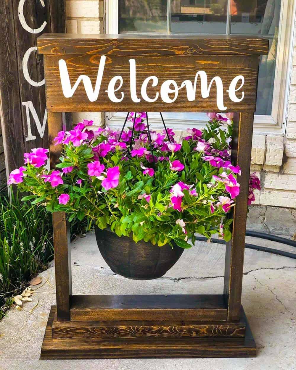 Blooming Welcome Sign