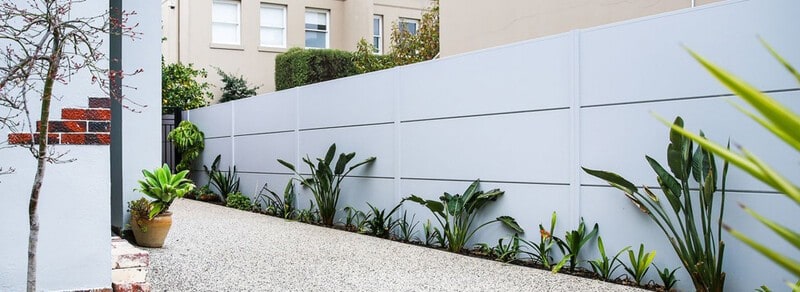 Boundary Wall With Inner Garden Beds