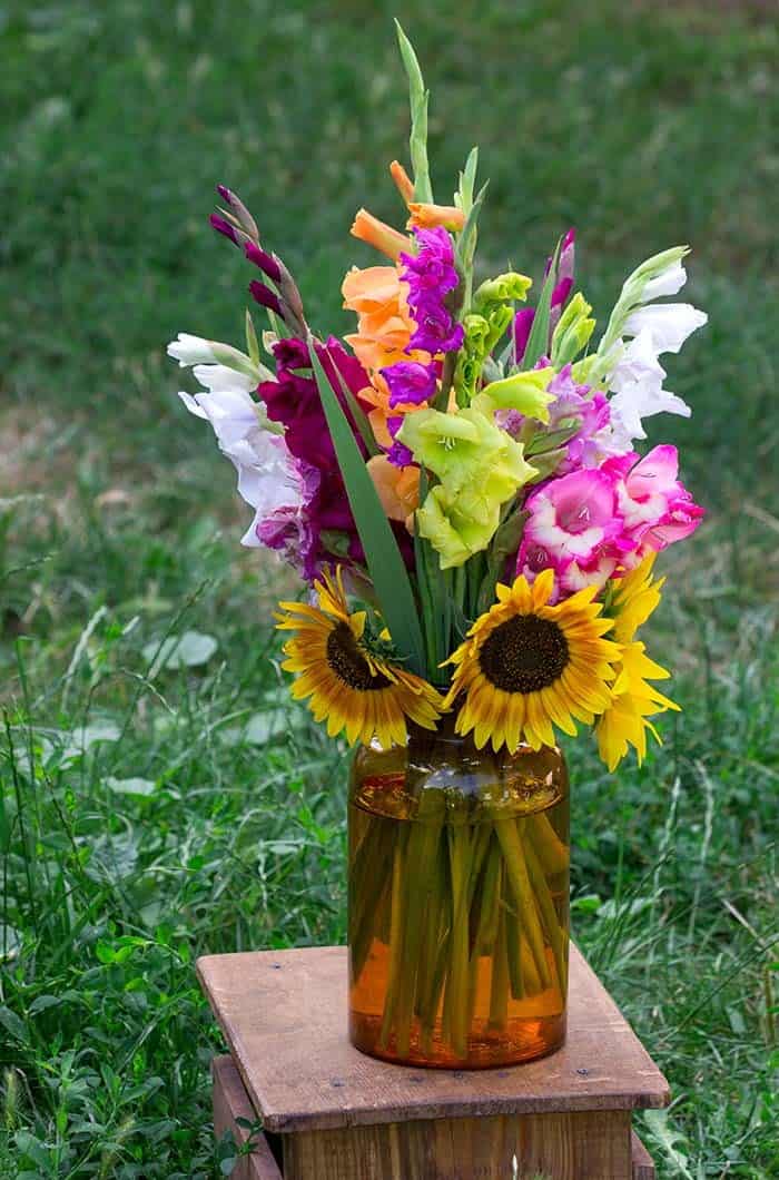 Add Sunshine To A Floral Vase