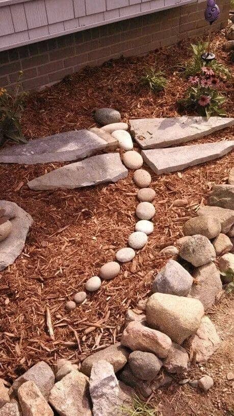 Dragonfly Created With Stepping Stone & River Rocks