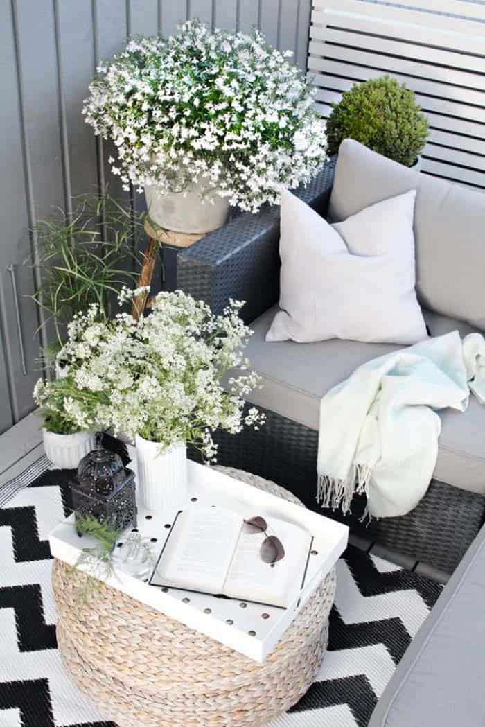 Add Modern Flair with White Flower Planters