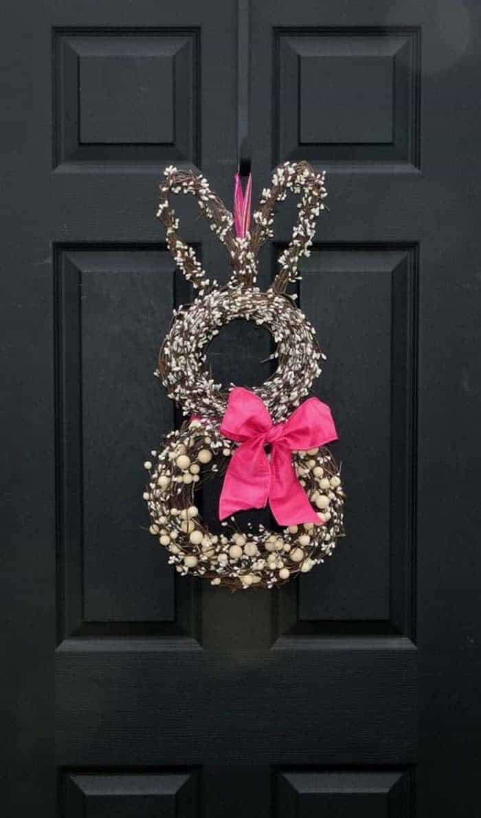 Grapevine And Catkin Bunny Wreath