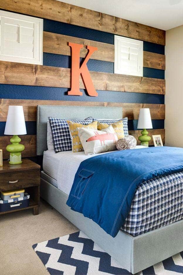 Wood and Wall Horizontal Stripes Fusion