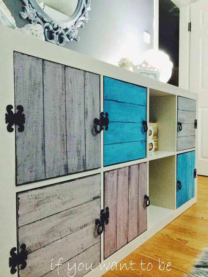 Dramatic Hinges Add Flair To Basic Storage Unit