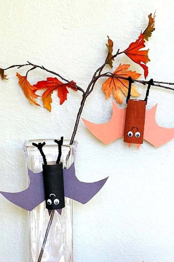 Cute Upside Down Bat Craft