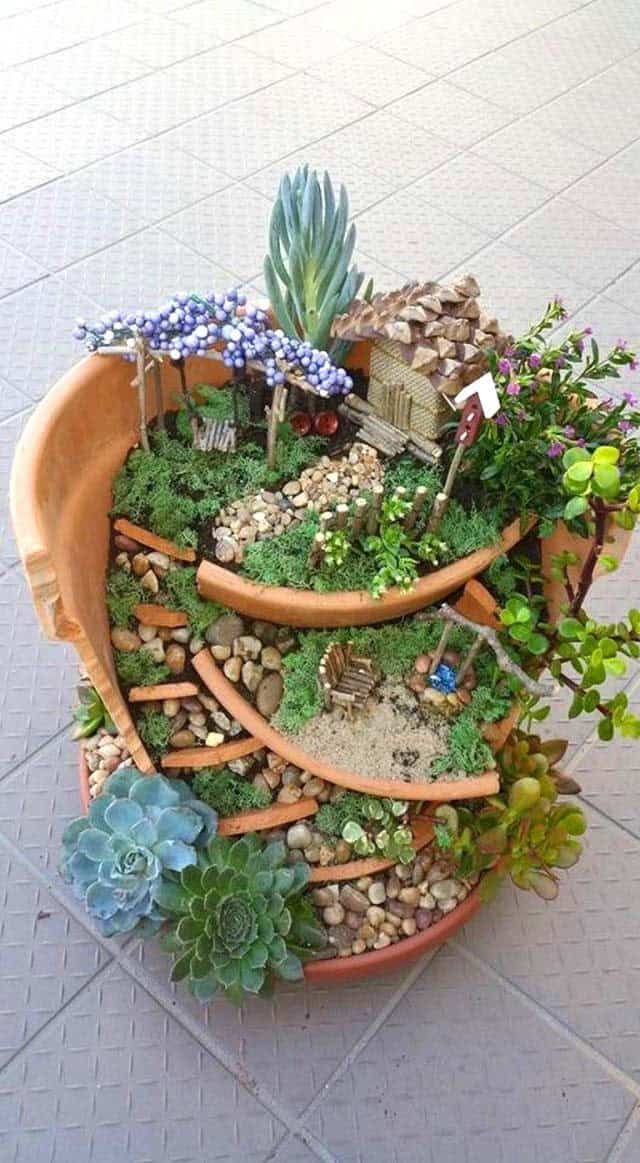 Create Magical Moments with a Flower Pot Fairy Garden