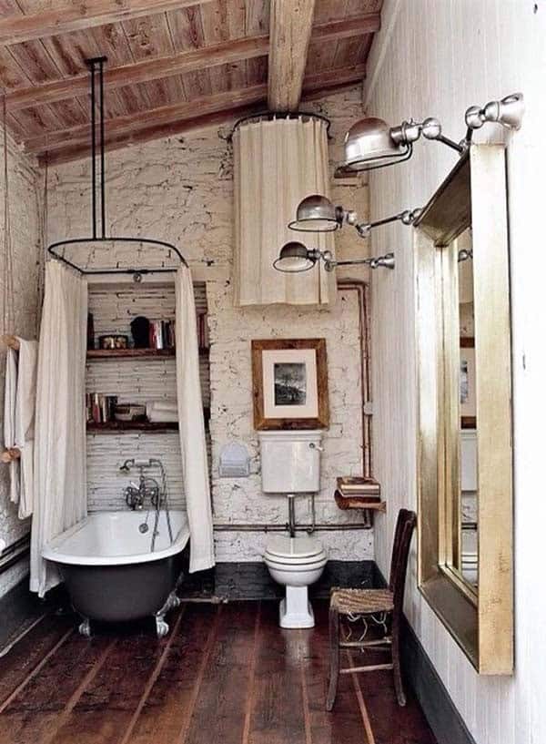 Get the Antique Look for Your Bathroom with Rustic Decor