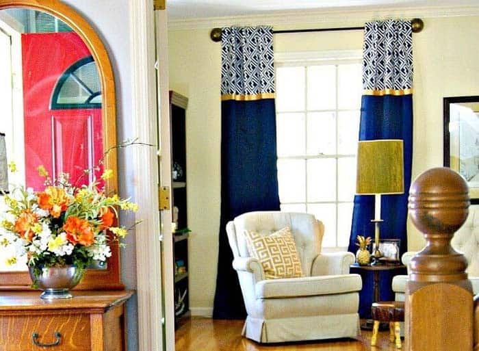 DIY No Sew Window Curtains