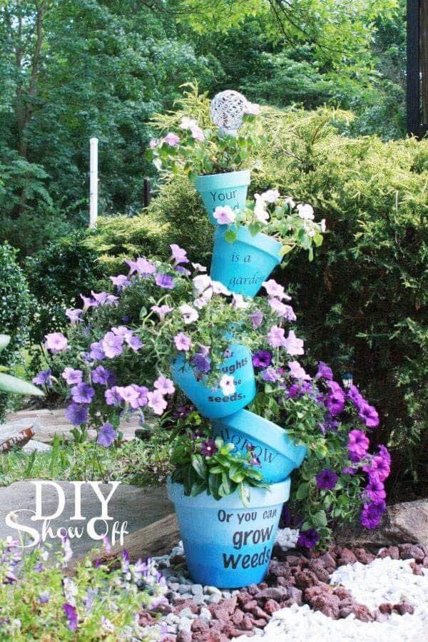 Add a Personal Touch with Stenciled Flower Pots