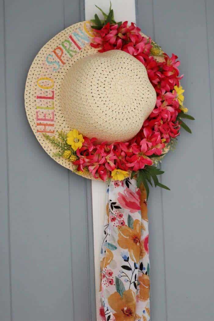 Add Flowers To A Spring Hat