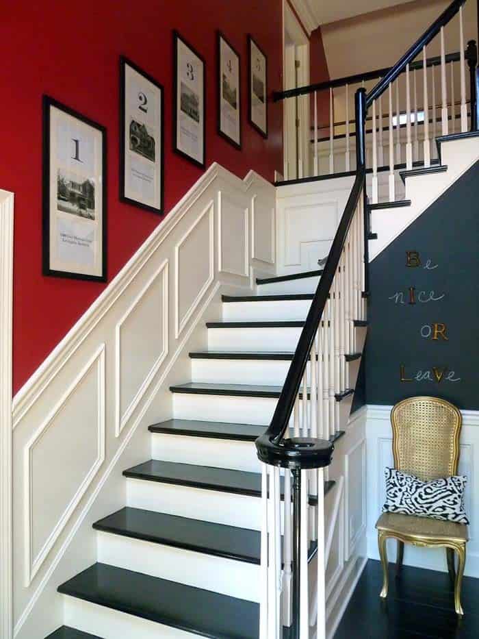 Staircase Wainscoting Ideas