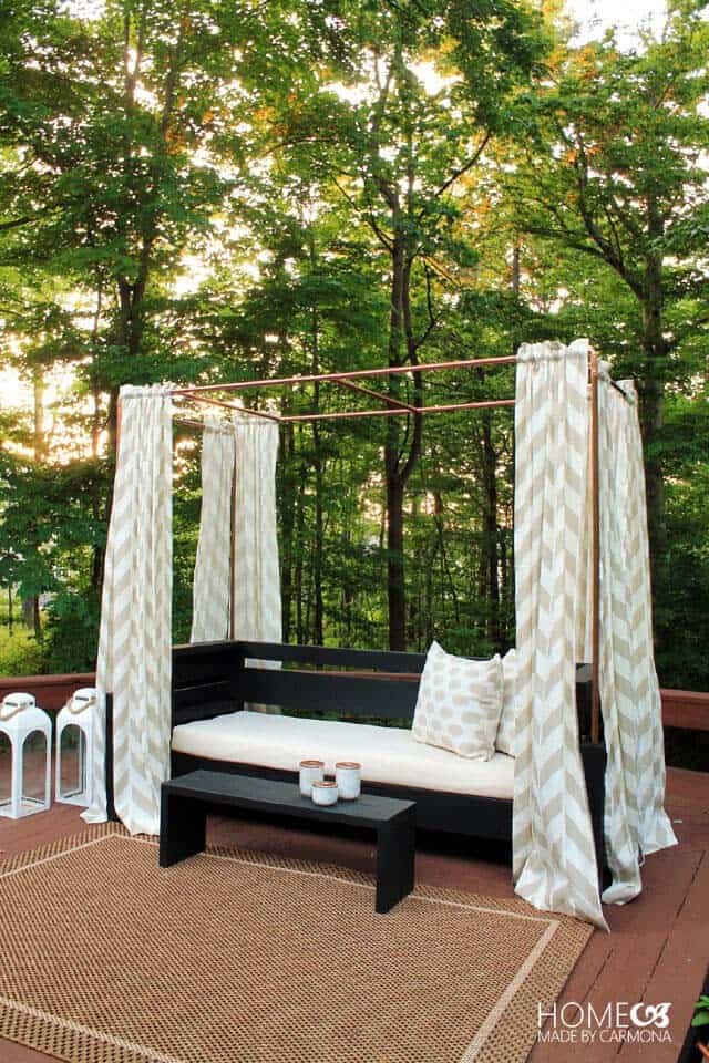 Add Elegance to Patio Furniture with a Copper Cabana