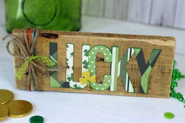 Upcycle a Pallet with a Decorative Lucky Imprint