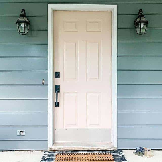 Pastel Contrast With A Creamy Door