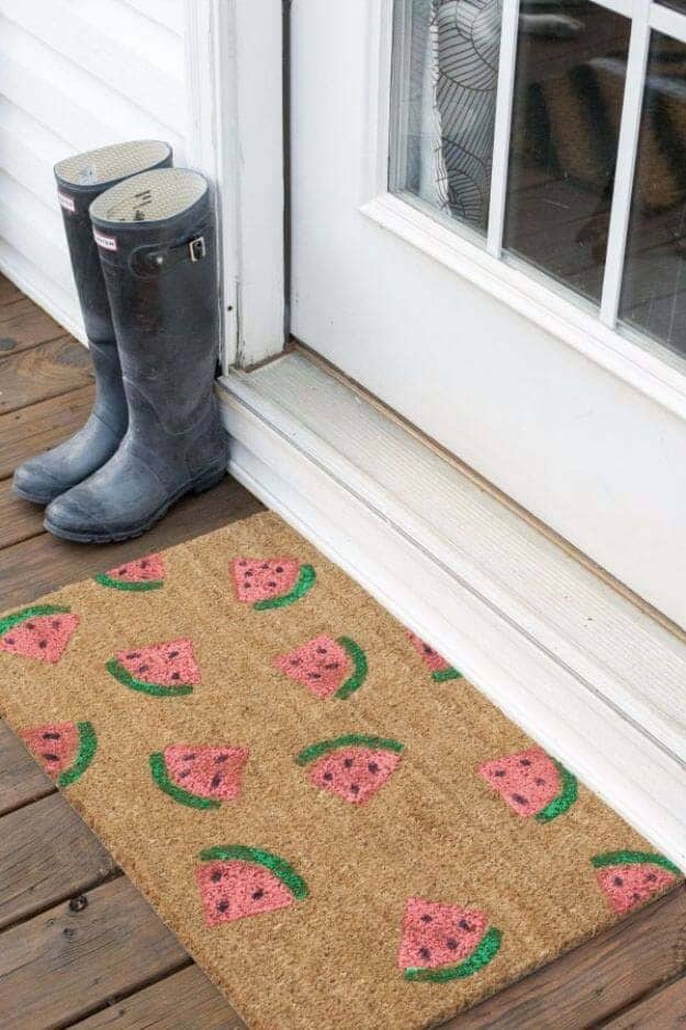 Make a Juicy Watermelon Doormat