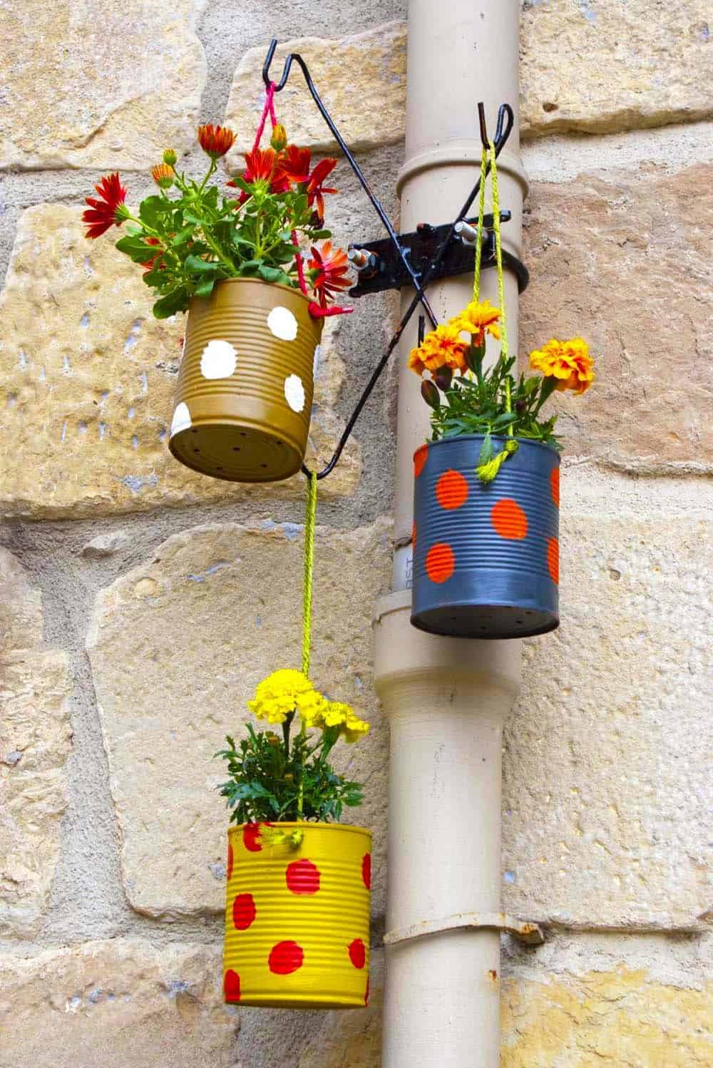 Upcycled Can Planters