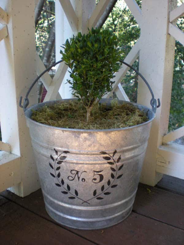 Personalize Your Galvanized Bucket Planters