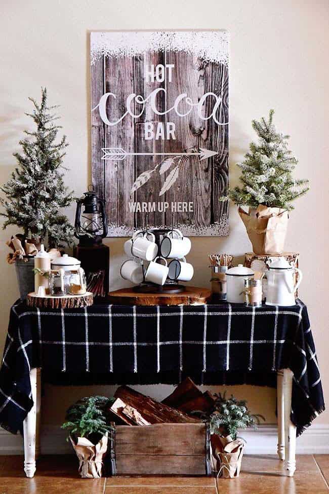 Warm Up With A Festive Cocoa Station