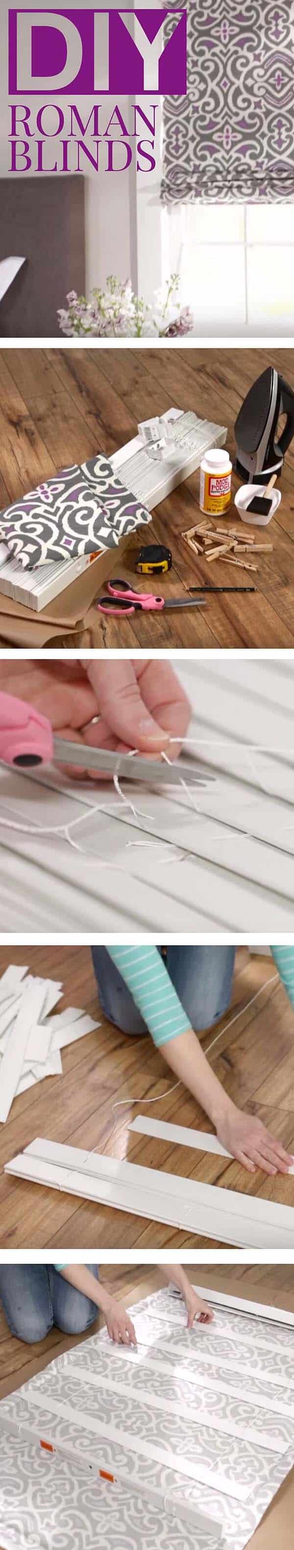 DIY Roman Blinds