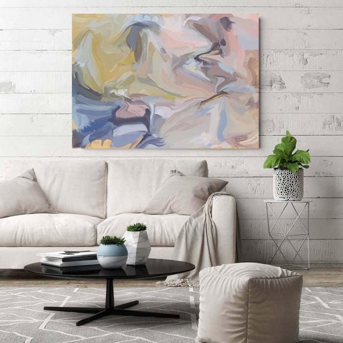 Let Your Art Take Center Stage in a Neutral Living Room