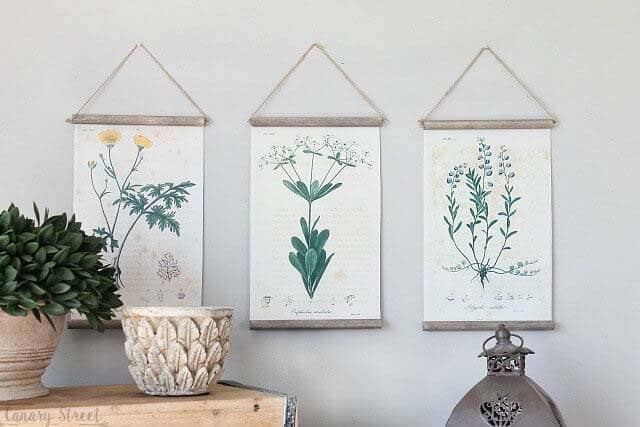 Canvas Floral Art Wall Hanging