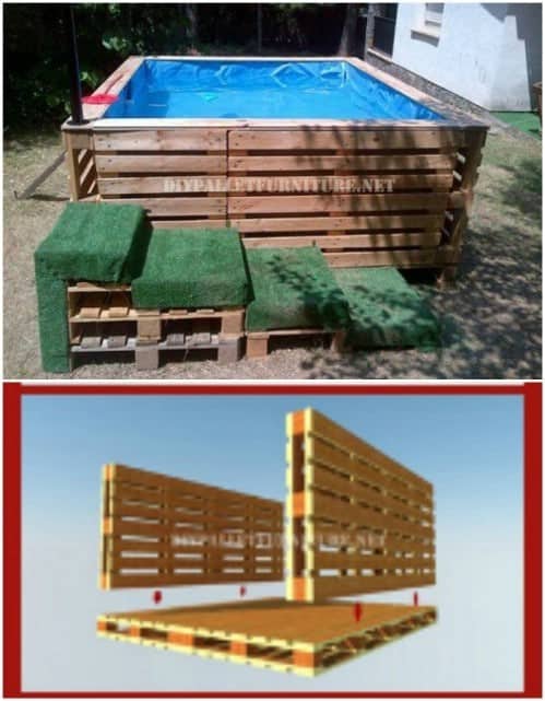 DIY Repurposed Pallet Pool