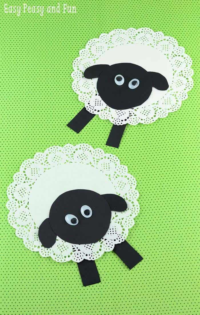 Create Adorable Doily Sheep with Kids